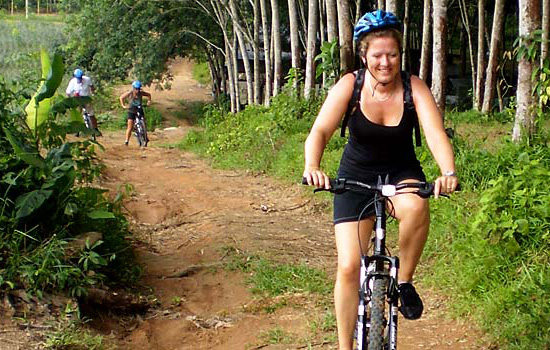 Cycling through Phuket's scenic countryside