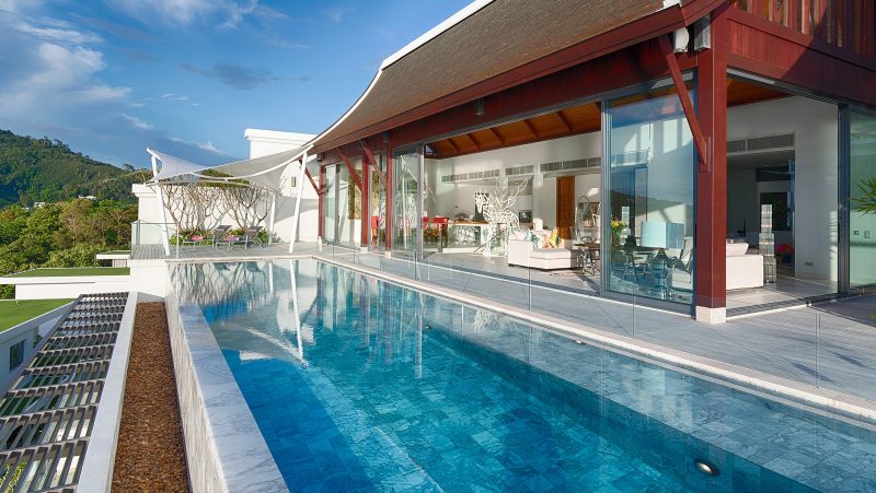 amazing infinity pool of Villa Rodnaya perfect for dipping in a Phuket's sunny weather