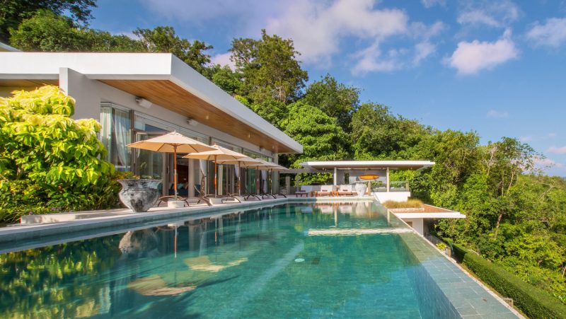 stunning hillside luxury villa with breathtaking ocean views