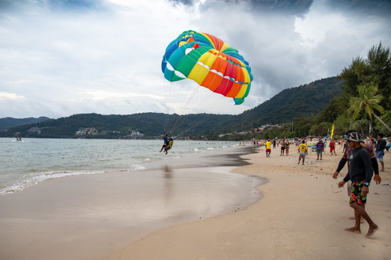parachuting in Patong, Phuket