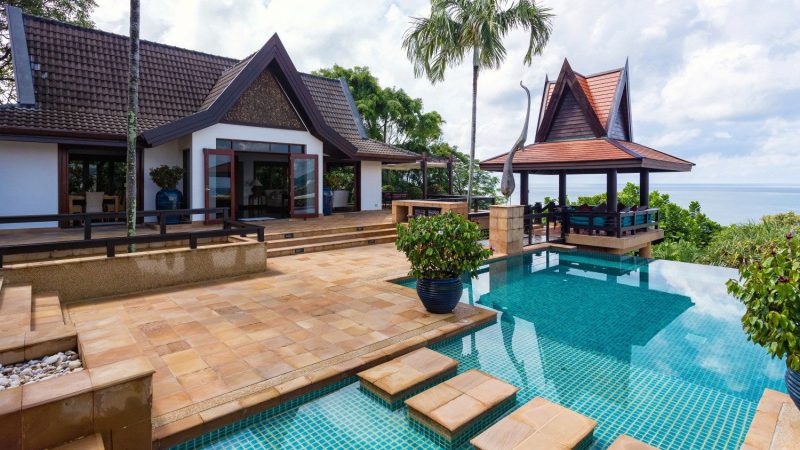 beautiful Traditional Thai architecture villa